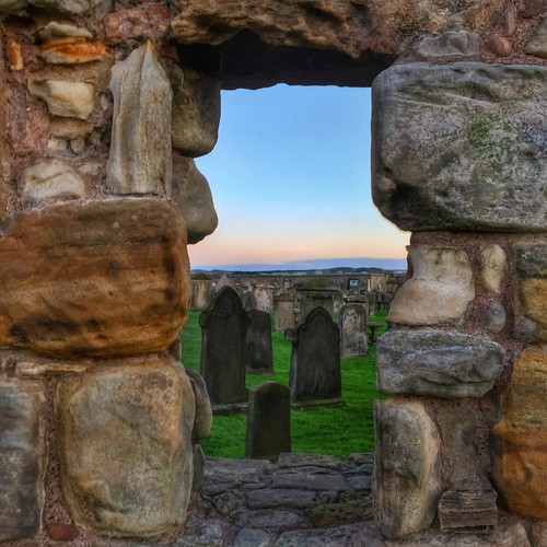 uk travel winter sunset church cemetery scotland ruins cathedral unitedkingdom sony standrews hdr standrewscathedral sonya7 iphone6