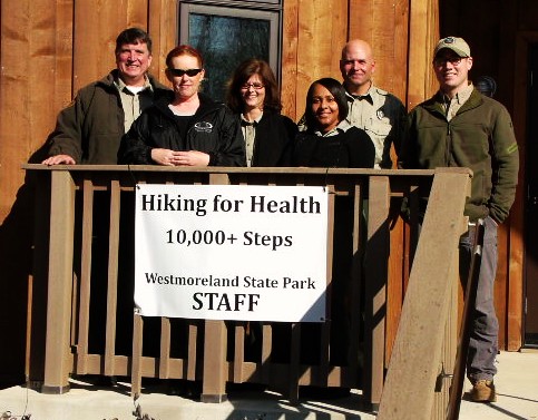 The Staff at Westmoreland State Park are going to get fit in 2015!