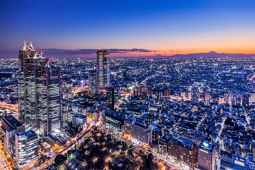 japan night tokyo twilight cityscape fuji nightscape 東京 夜景 富士山 pentaxk3