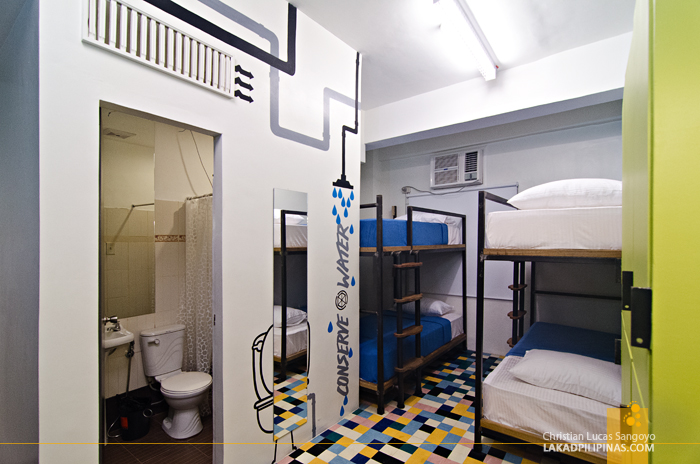 A Typical Dorm Room Lobby at Junction Hostels in Makati City