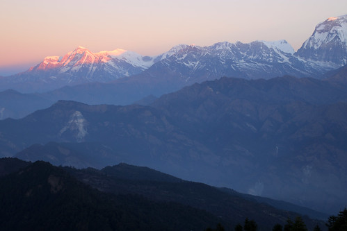 nepal sunrise himalayas poonhill punhill dhaulagirirange
