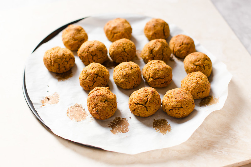 Ground Almond and Mint Falafel