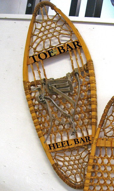 toe and heel bar- traditional snowshoes