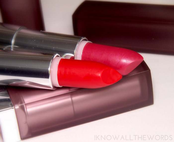 maybelline colour sensational creamy matte lipstick- siren scarlet mesmerizing magenta