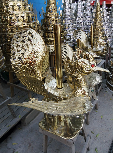 Traditional Metalwork at the Metalworker's Workshop in Mandalay, Myanmar