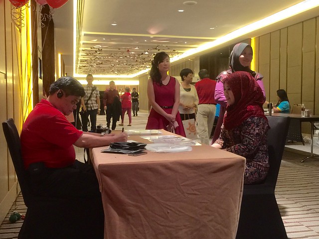 Caricature live sketching for Yanson Berhad Holdings Annual Dinner 2015