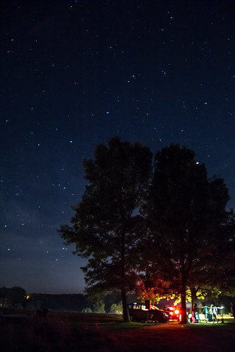 trees ohio cars night stars us unitedstates martinsburg