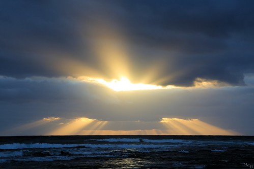 sunset usa canon landscape hawaii oahu crepuscularrays photosbymch