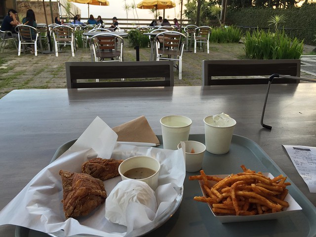 fried chicken and fries,  Army Navy