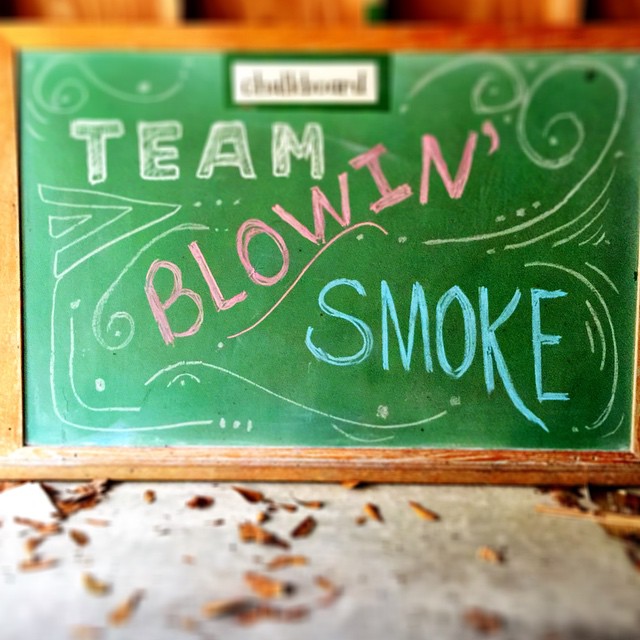 Look for this sign for the best of smokin in the park this weekend at Seville Square.