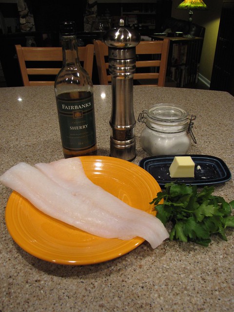 Baked Fish with Butter & Sherry Ingredients