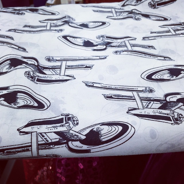 You know I HAD to buy this fabric!  Love it! (Btw, the Starship closes in 5 days. Link in profile) #StarshipBiz