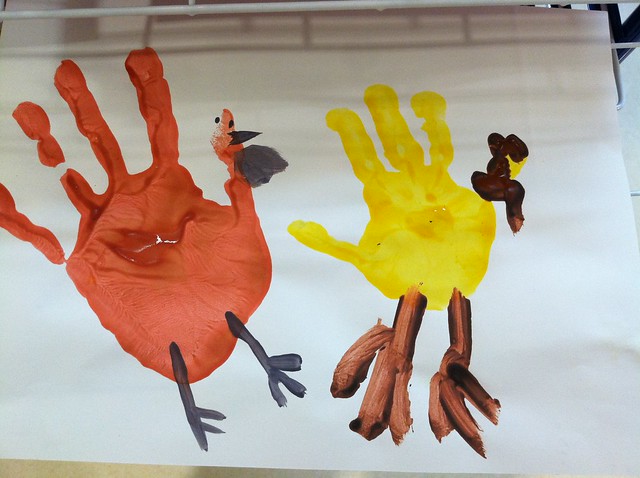 handprint turkeys