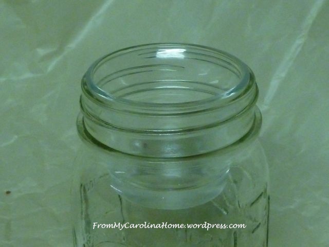 Mason jar top with votive holder