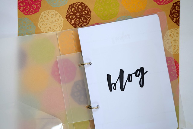 2015 blog planner set-up with the Pretty Documented planner