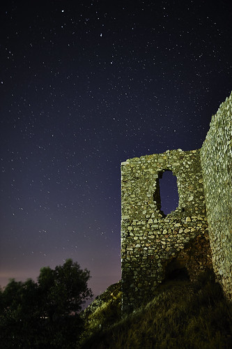 noche ruina badajoz estrellas castillo extremadura hornachos castillodehornachos
