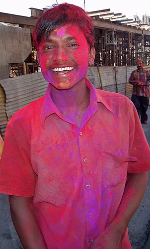 Holi, the Festival of Colours, in Jaipur, India