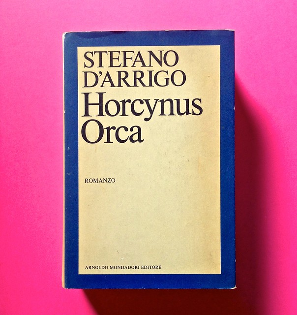 Stefano D'Arrigo, Horcynus Orca. Mondadori 1975. Resposabilità grafica non indicata. Prima di sovracoperta (part.), 1