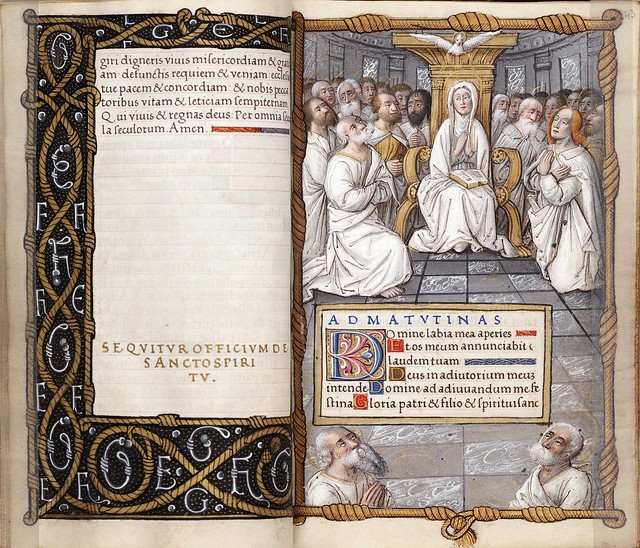 012-f.42v-43r-Hours, use of Paris (MS 375)- Beinecke Rare Book Manuscript Library