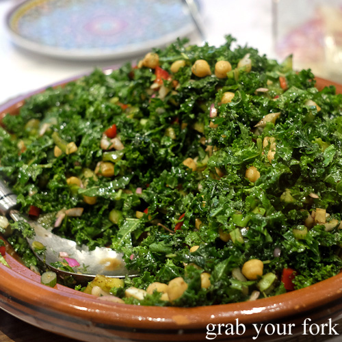 Kale and chickpea salad at The Black Groodle, Ultimo