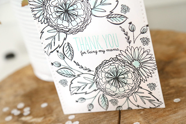 freestyle florals {mama elephant stamp highlight}