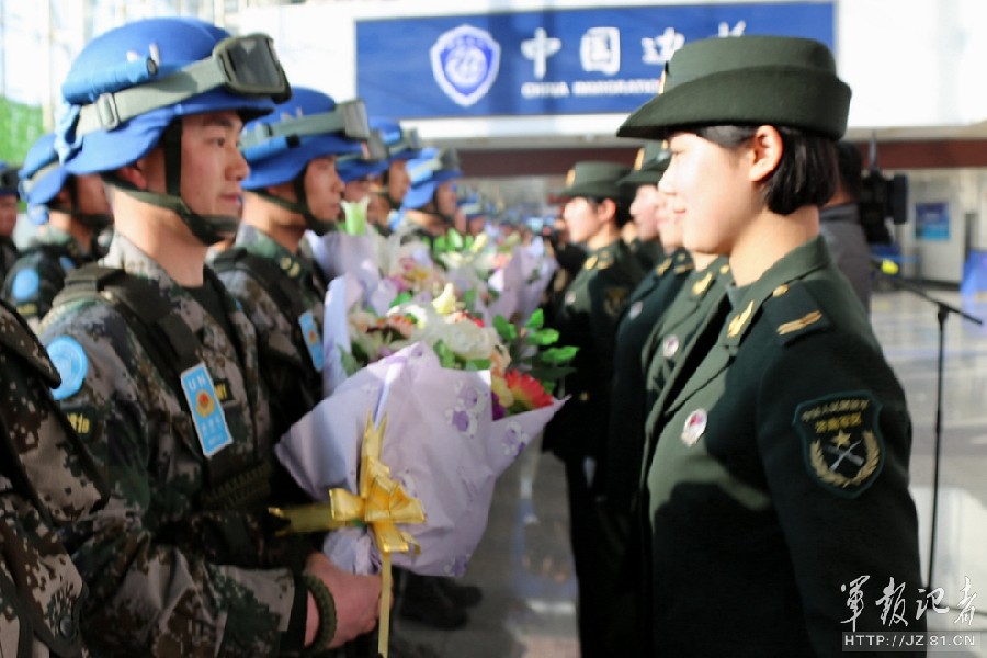 中国首支维和步兵营先遣分队144名官兵正式启程赴南苏丹朱巴任务区