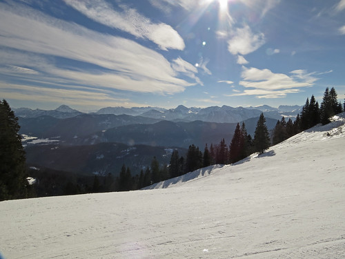 winter sky sun mountain snow ski mountains alps clouds forest germany bavaria spring skiing hiking alpine lenggries bavarianprealps