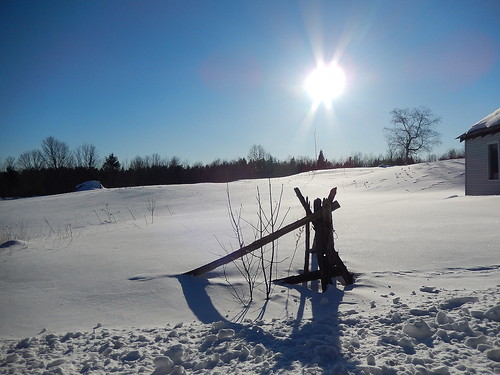 winter sun snow ontario canada field rural fence nikon farm lanarkcounty lodoreroad