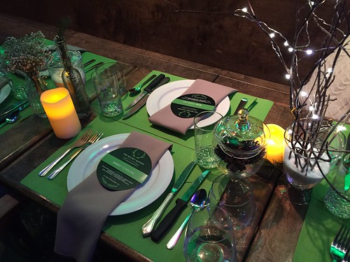 View of our place settings at #thesecretsupper