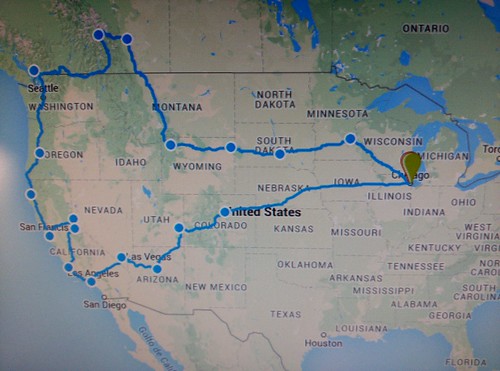 A la conquista del oeste. 09/06/2015. - 18000 km en coche por EEUU y Canadá (1)