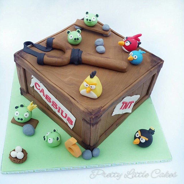 Angry Birds Cake by Pretty Little Cakes