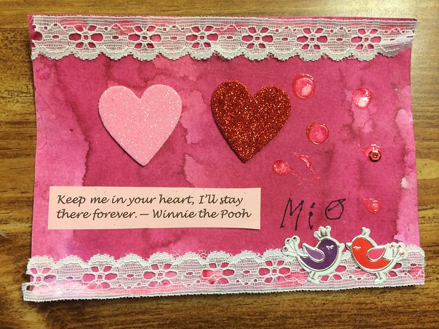 Valentine's card in the mail from Mio (via preschool)