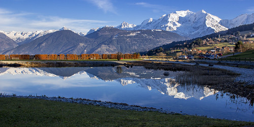 mont blanc panorama réflexions reflections lac lake combloux haute savoie snow neige winter hiver alpes alps french best