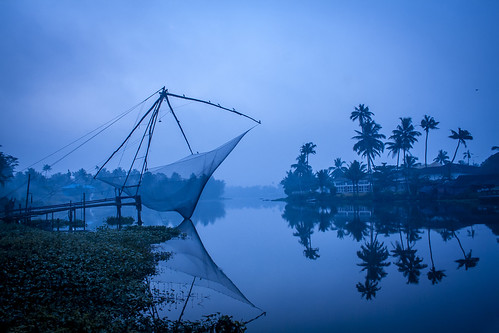 morning india ferry sunrise canon river fishing kerala 1855 cochin kochi periyar chinesefishingnet eloor 1000d