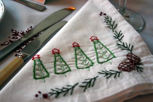Doodle Stitching Tablecloth