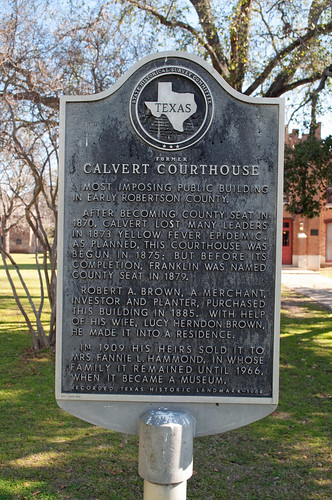 house texas gothic marker historical courthouse hammond calvert revival nationalregisterofhistoricplaces robertsoncounty 70000759
