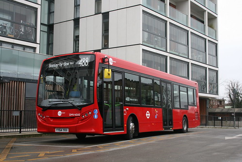 Tower Transit DMV45110 on Route 488, Dalston Junction