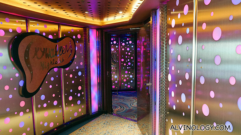 Psychedelic entrance to the night club