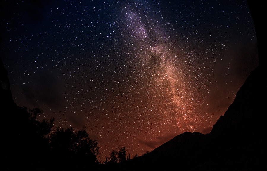 Огонь Вселенной. Звездное небо над Долиной Нубра. Практика ночной фотографии