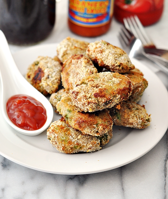 Baked Turkey & Pesto Nuggets | www.fussfreecooking.com