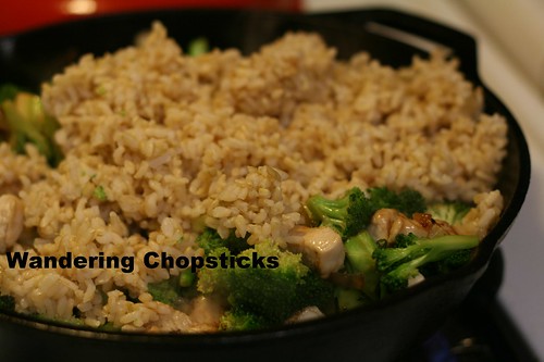 Healthier Brown Fried Rice with Broccoli and Chicken 9