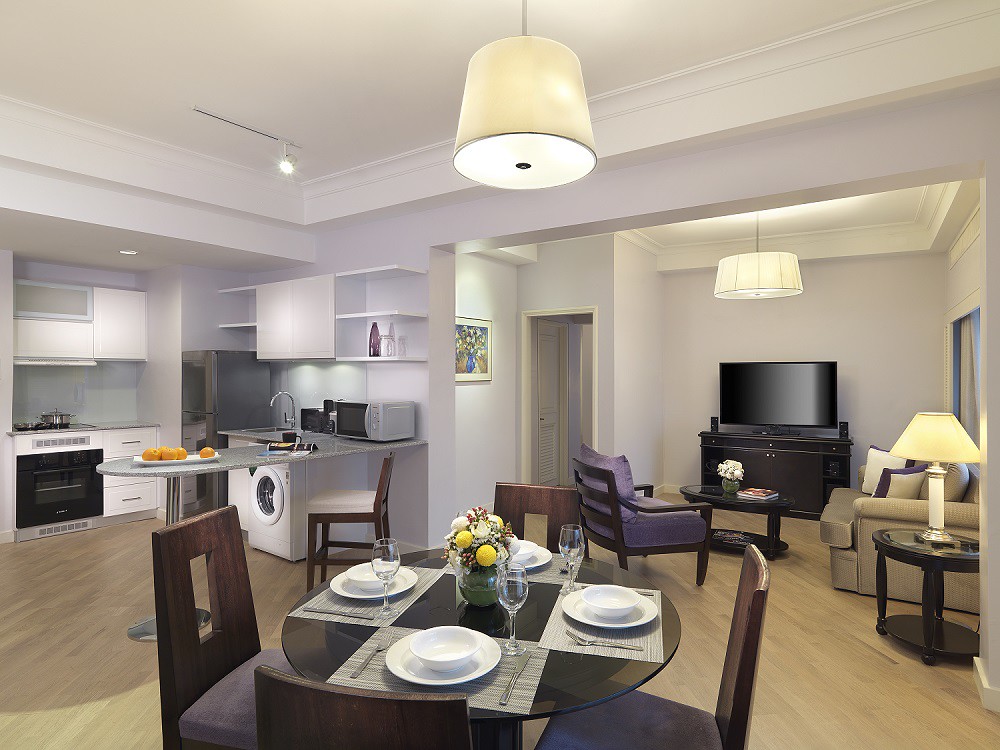 Two-bedroom Premier Duta Suite Kitchen & Living