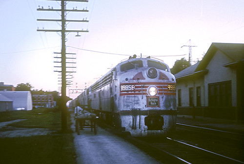 cbq e9 9985b burlington railroad emd locomotive galva zephyr train chz