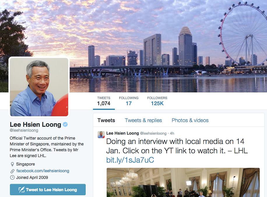 Singapore Prime Minister Lee Hsien Loong on Social Media in Plain Speak - Alvinology
