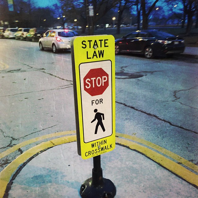 State Law - Stop For Pedestrians Within Crosswalk