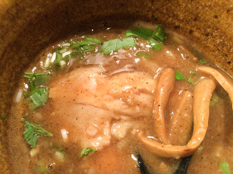 えん寺味玉入ベジポタつけ麺のスープの具