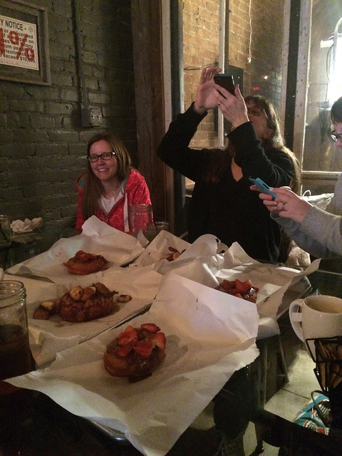 Photographing our Donuts at Gourdoughs