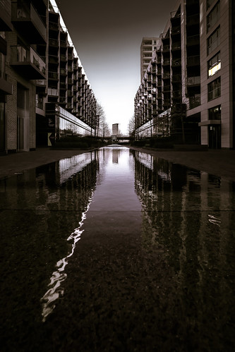city light urban reflection building tree london tower water lines vertical architecture night composition contrast outdoor horizon canarywharf lowkey vignette simonandhiscamera