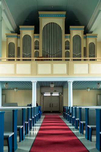 blue red rot church finland finnland kirche organ blau orgel kainuu kuhmo d700