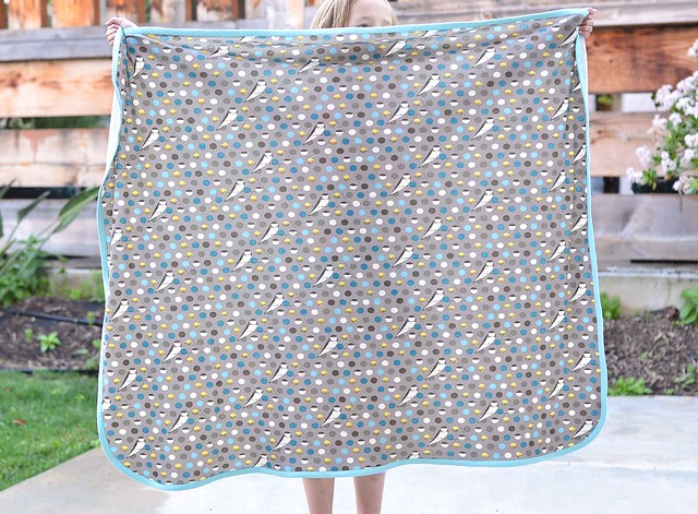 charley harper knit receiving blanket